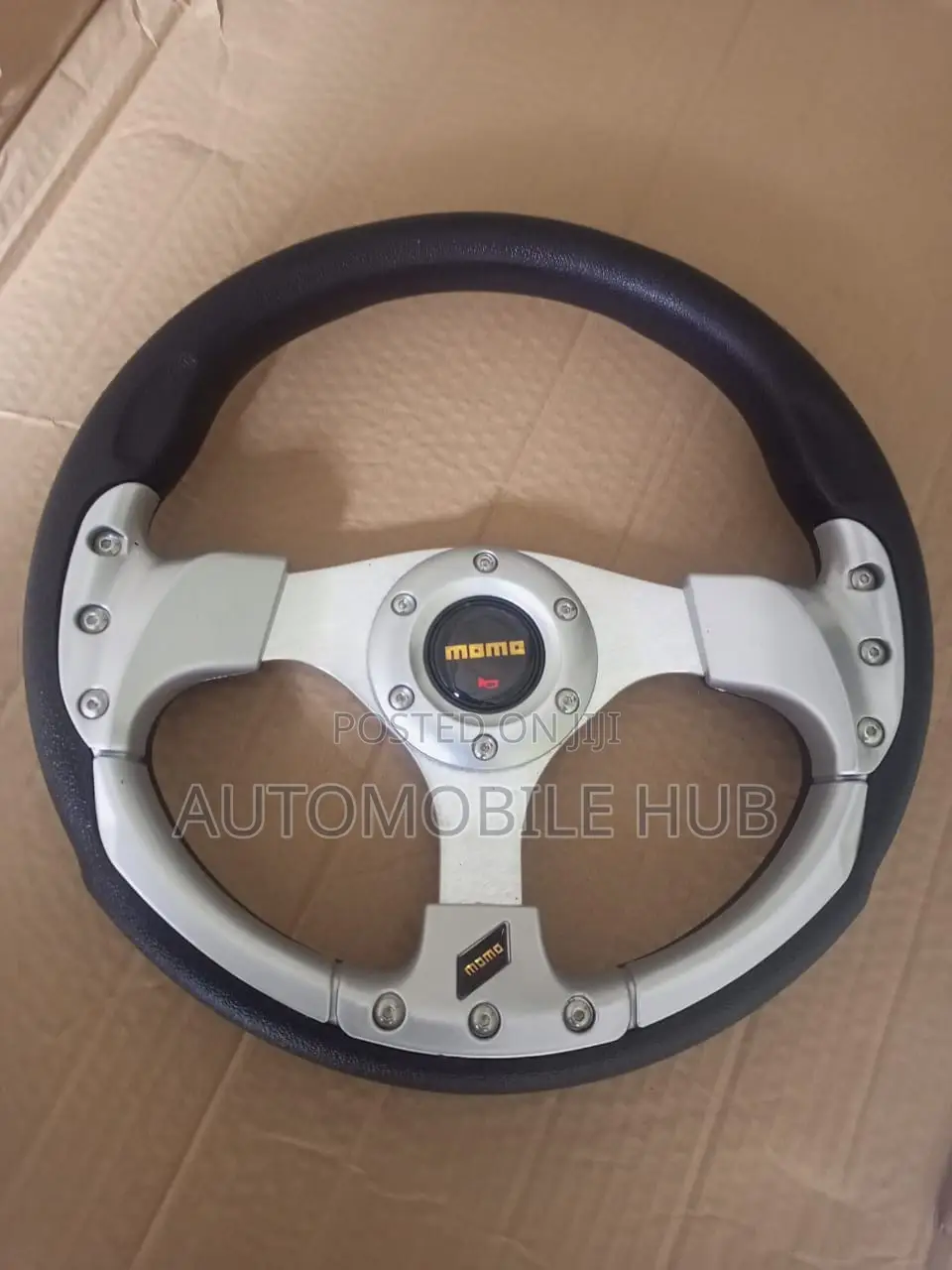 Quality Momo Silver Steering Wheel Sports