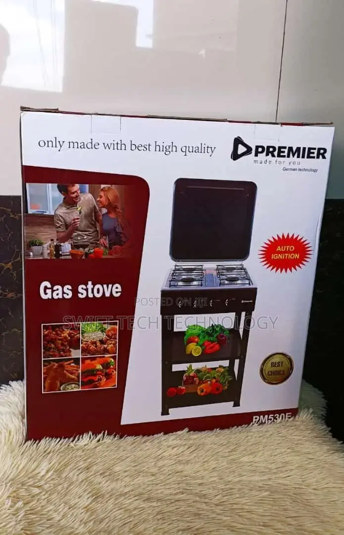 Cooker Full Gas Standing Cooker With Shelves Premier
