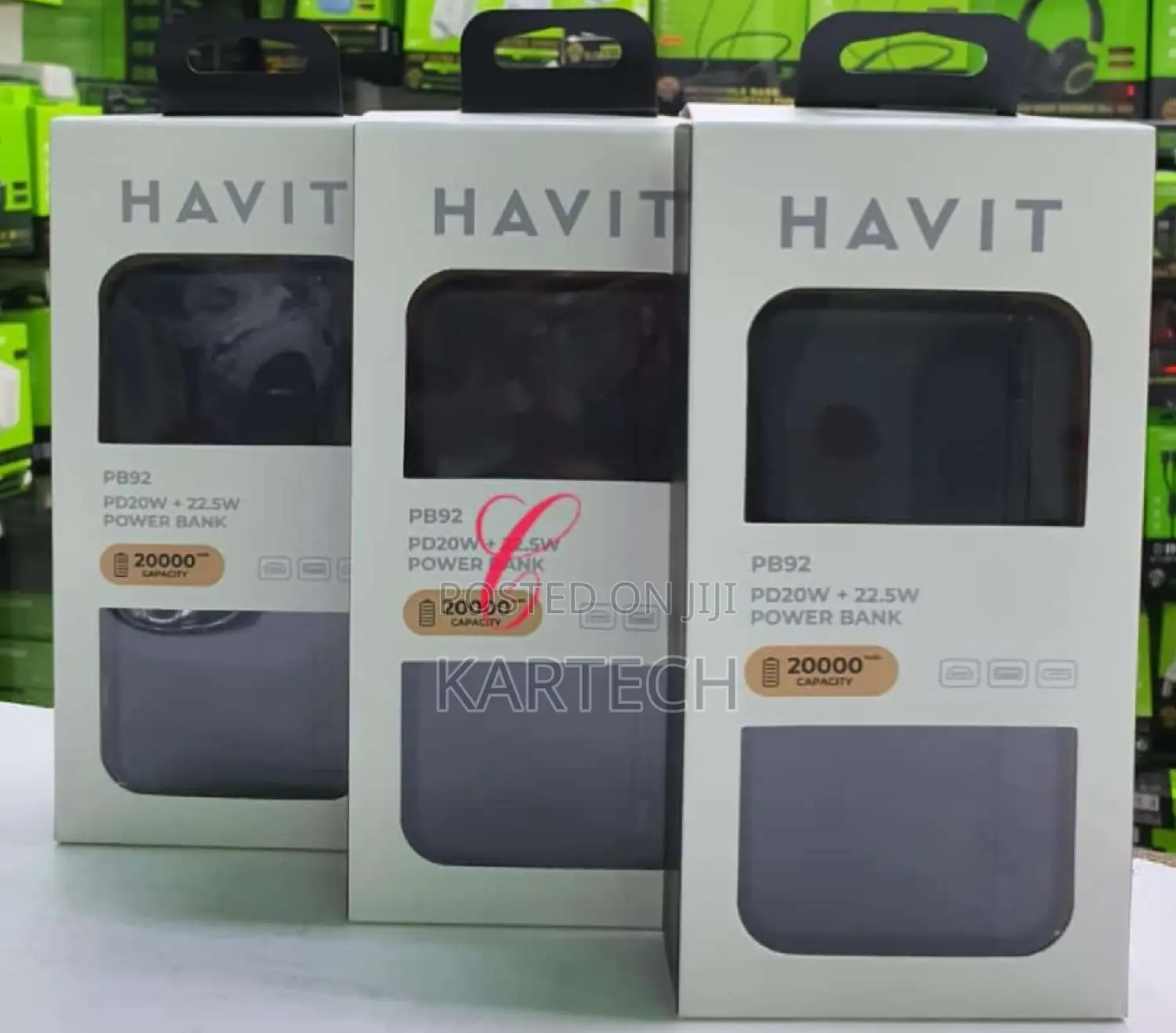 Havit 20000mah 22.5W Fast Charging Power Bank