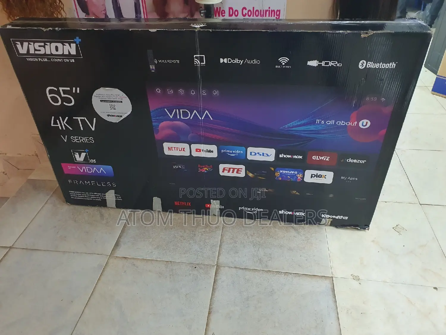 Vision Plus 65 Inches Frameless V+ Osdolby Sound Smart TV