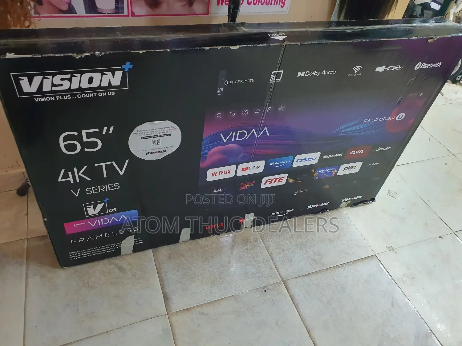 Vision Plus 65 Inches Frameless V+ Osdolby Sound Smart TV