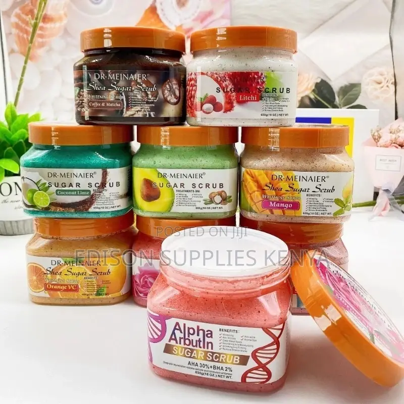 Sugar Scrub Face and Body Scrub Skin Exfoliator Polisher