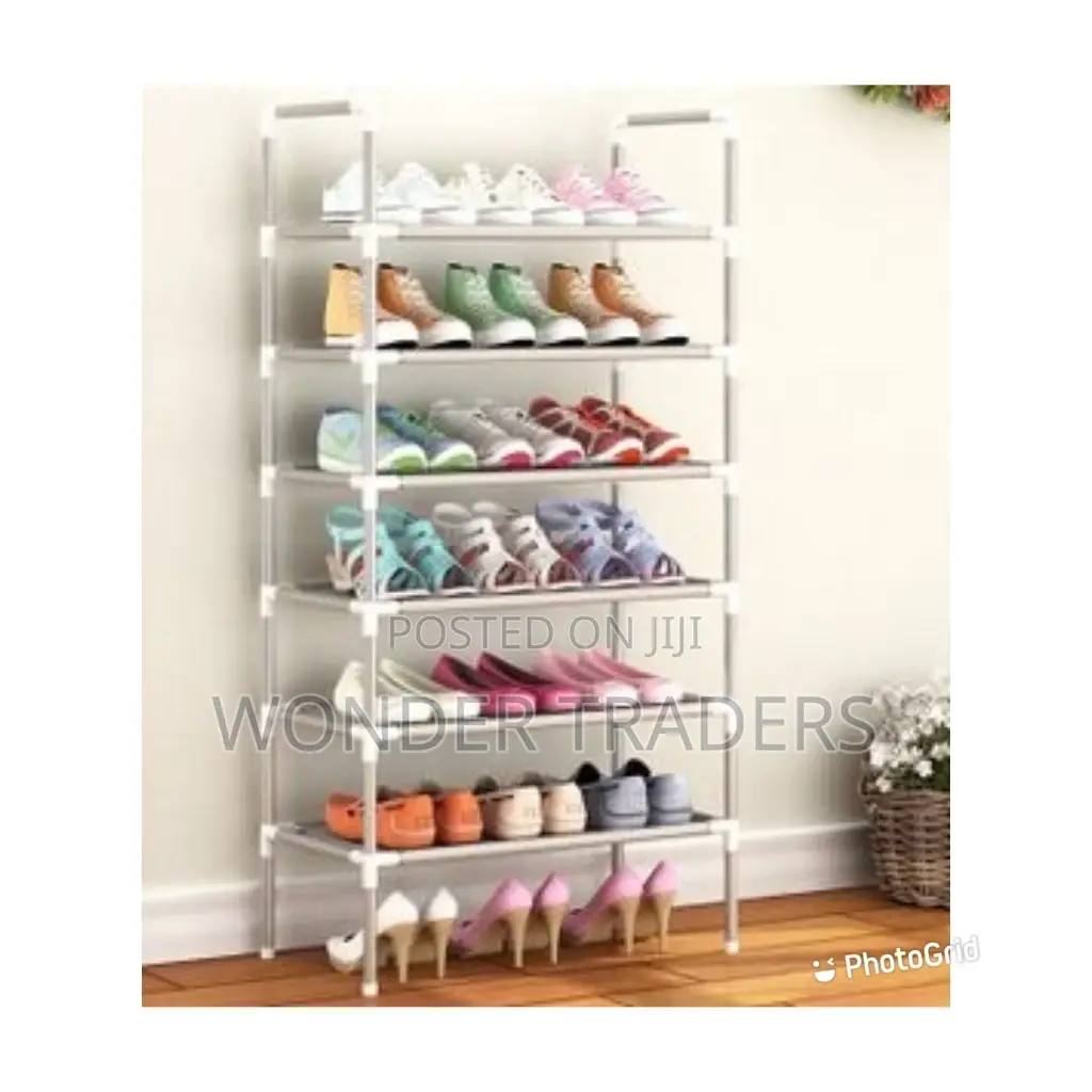 6 Layer Executive Metallic Stand Shoe Rack