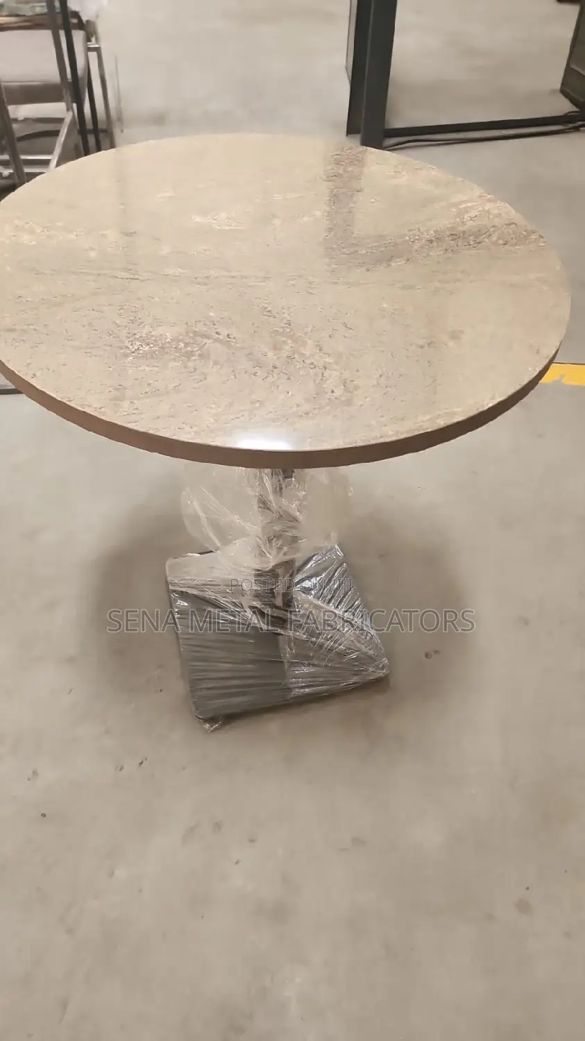 Restaurant Tables Are Powder-Coated With Heavy Stands.