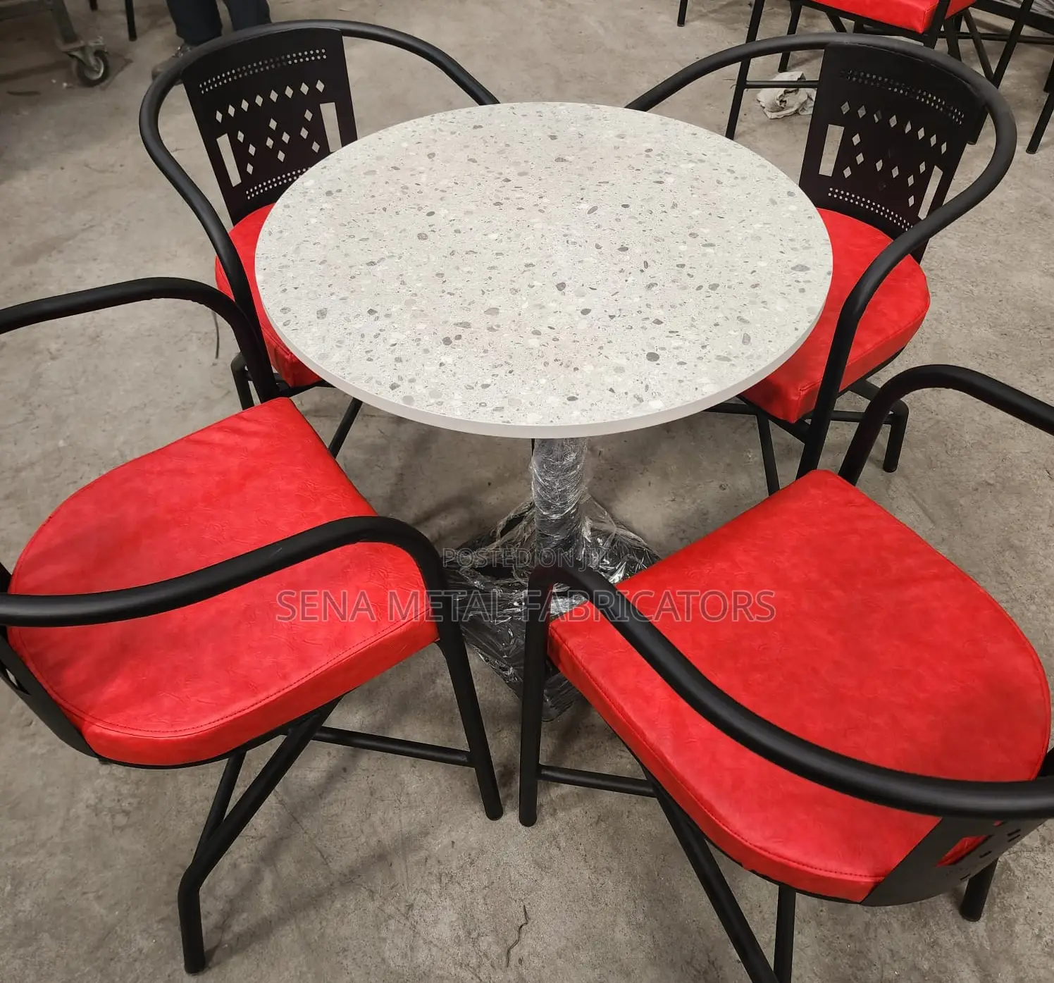 High-Quality Laser Cut Powder-Coated Table Set.