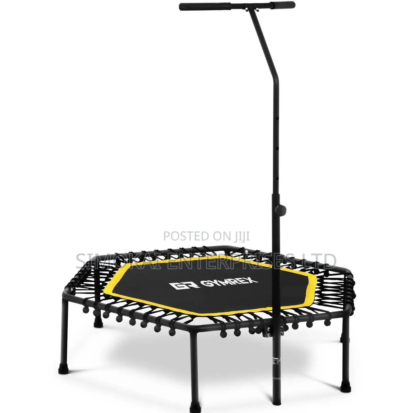 Fitness Trampoline With Handle Hexagon Workout