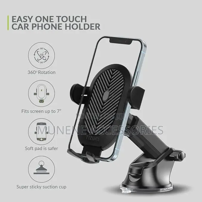 Car Suction Cup Phone Holder Long Mount Dashboard Windshield