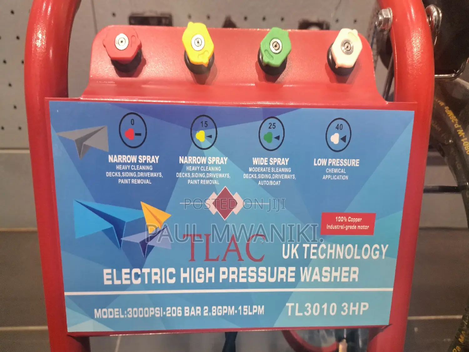 Electric High Pressure Washer.
