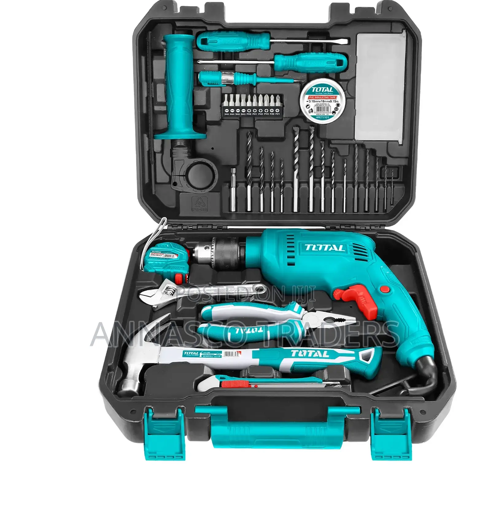 TOTAL QUALITY THKTHP1152 115 PCS Tools Set 680W