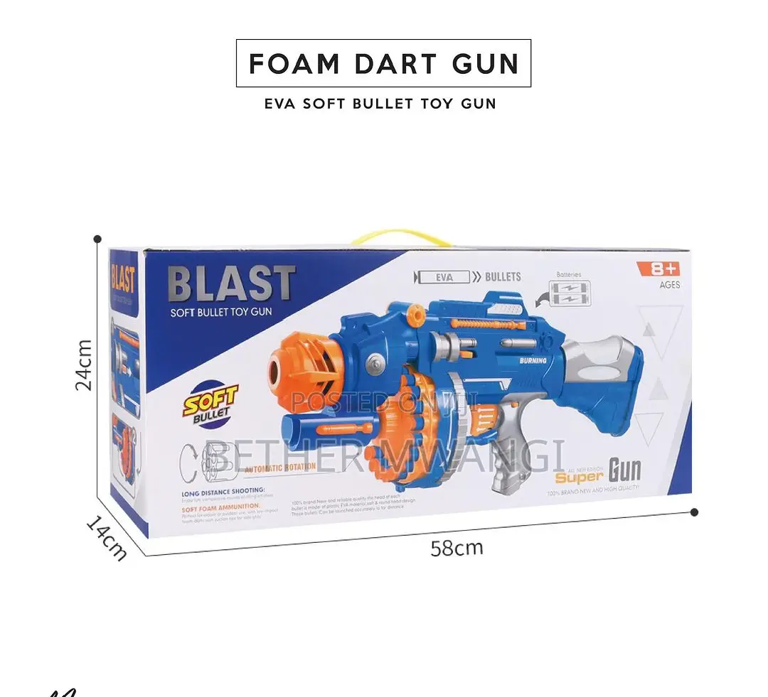Automatic Foam Bullet Toy Gun