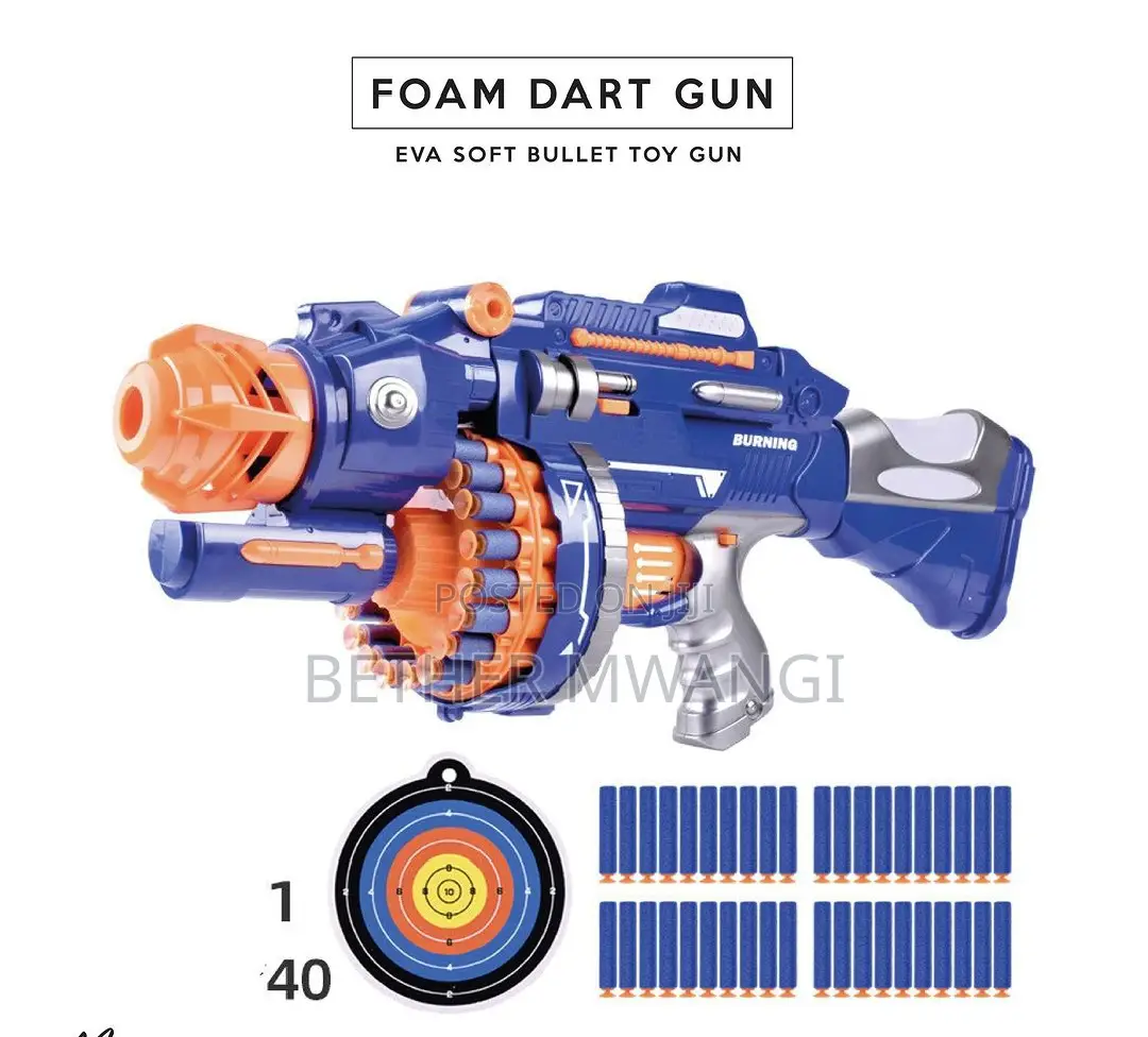 Automatic Foam Bullet Toy Gun