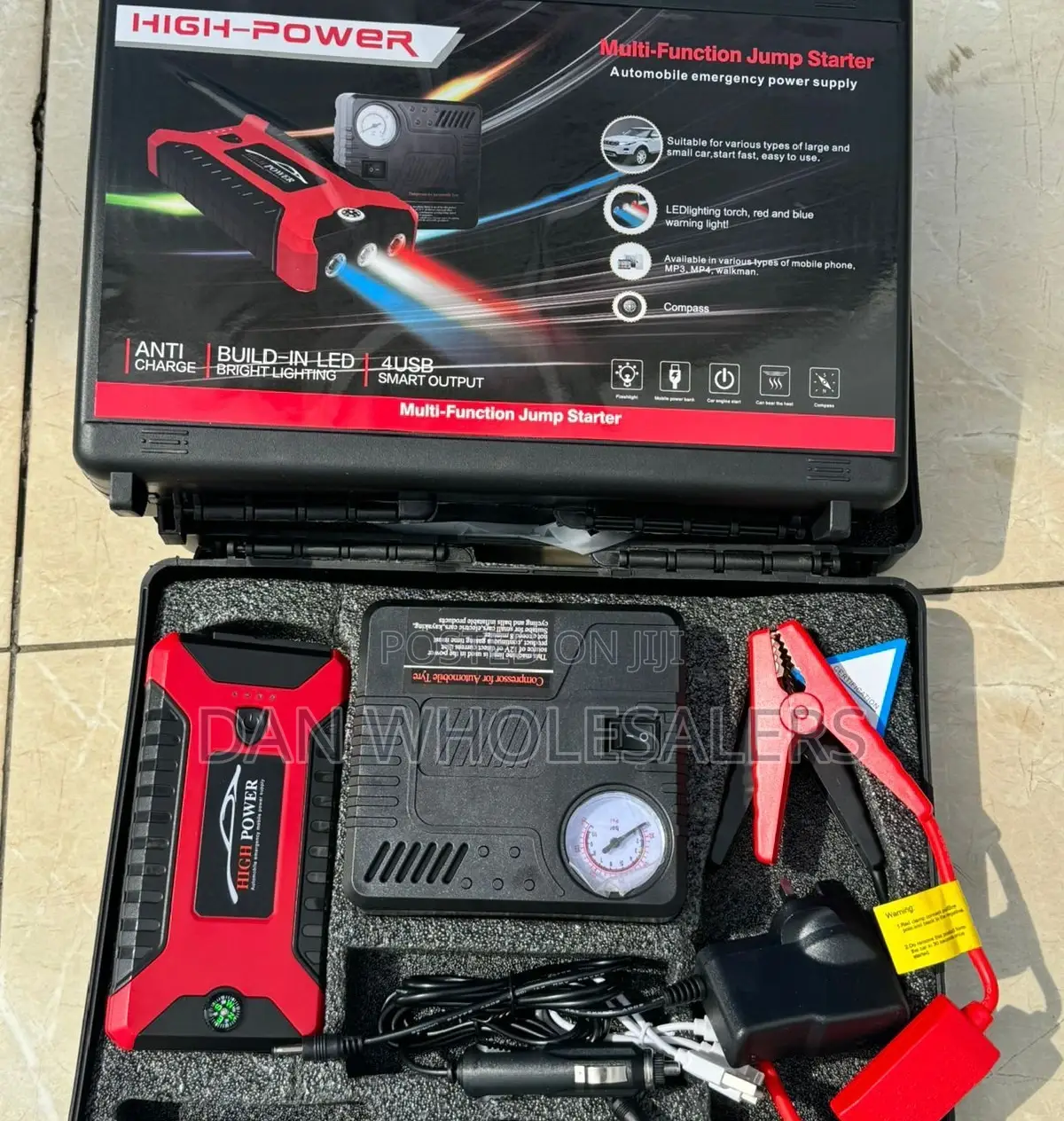 Portable Car Jump Starter Kit and Air Compressor