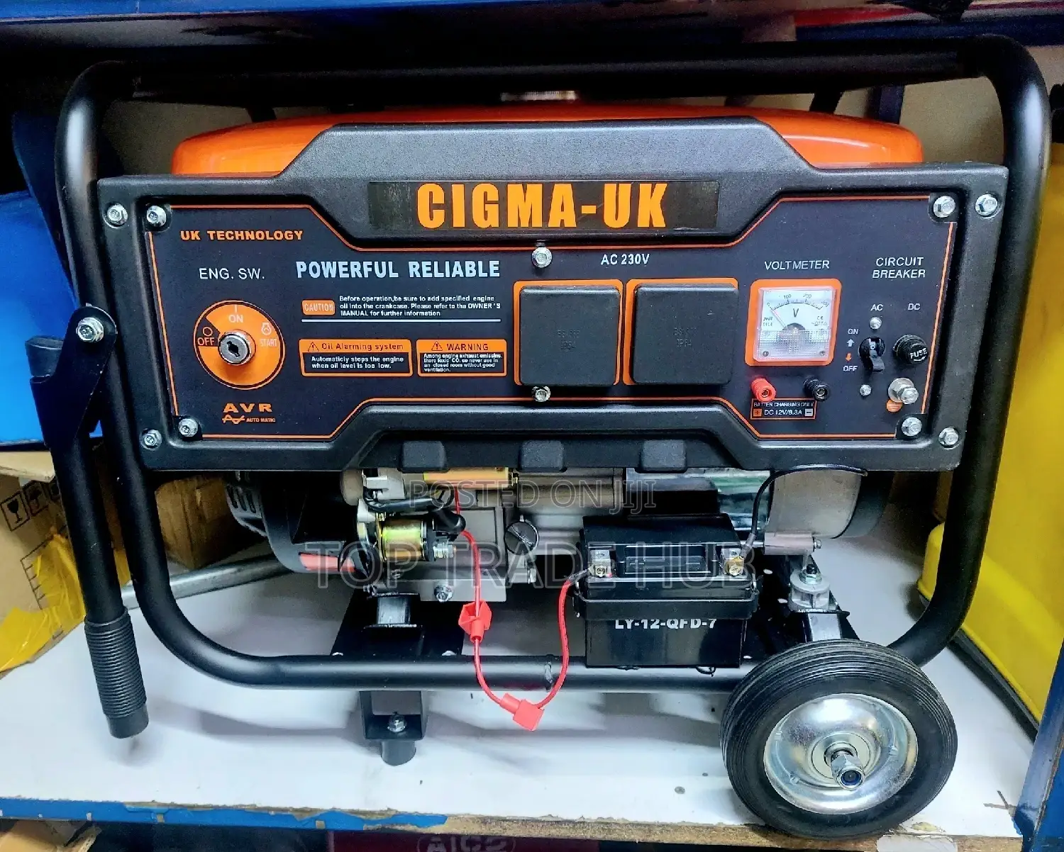 Original Cigma-Uk 6.5kva Petrol AVR Generator