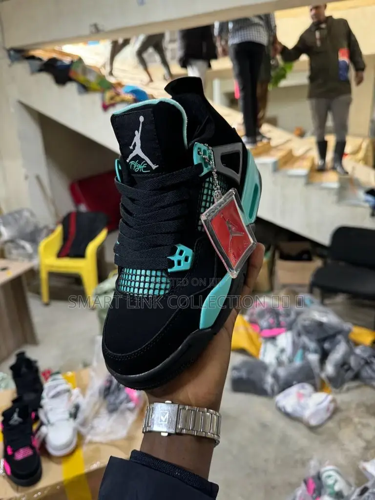 Air Jordan 4 Black Blue