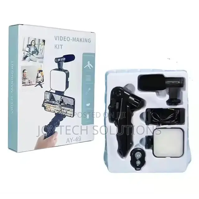 Flexible Ring Light Tripod With Microphone: Shot Gun