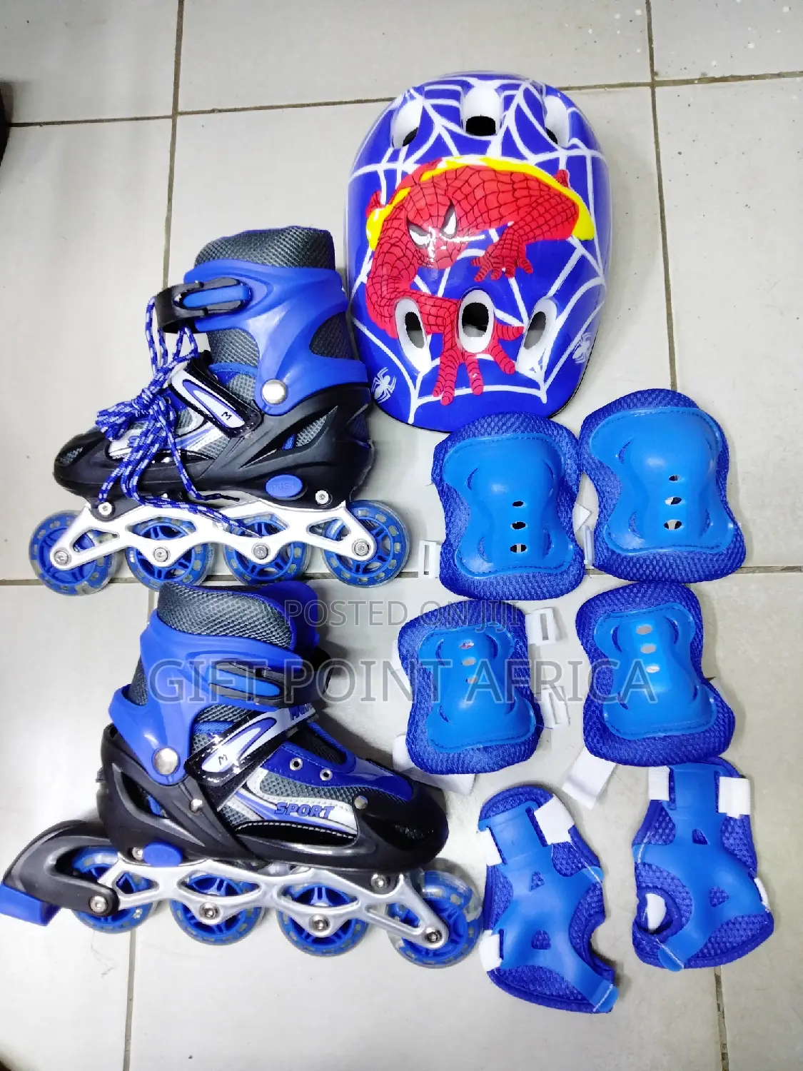 Blue Full Set Roller Skates for Kids