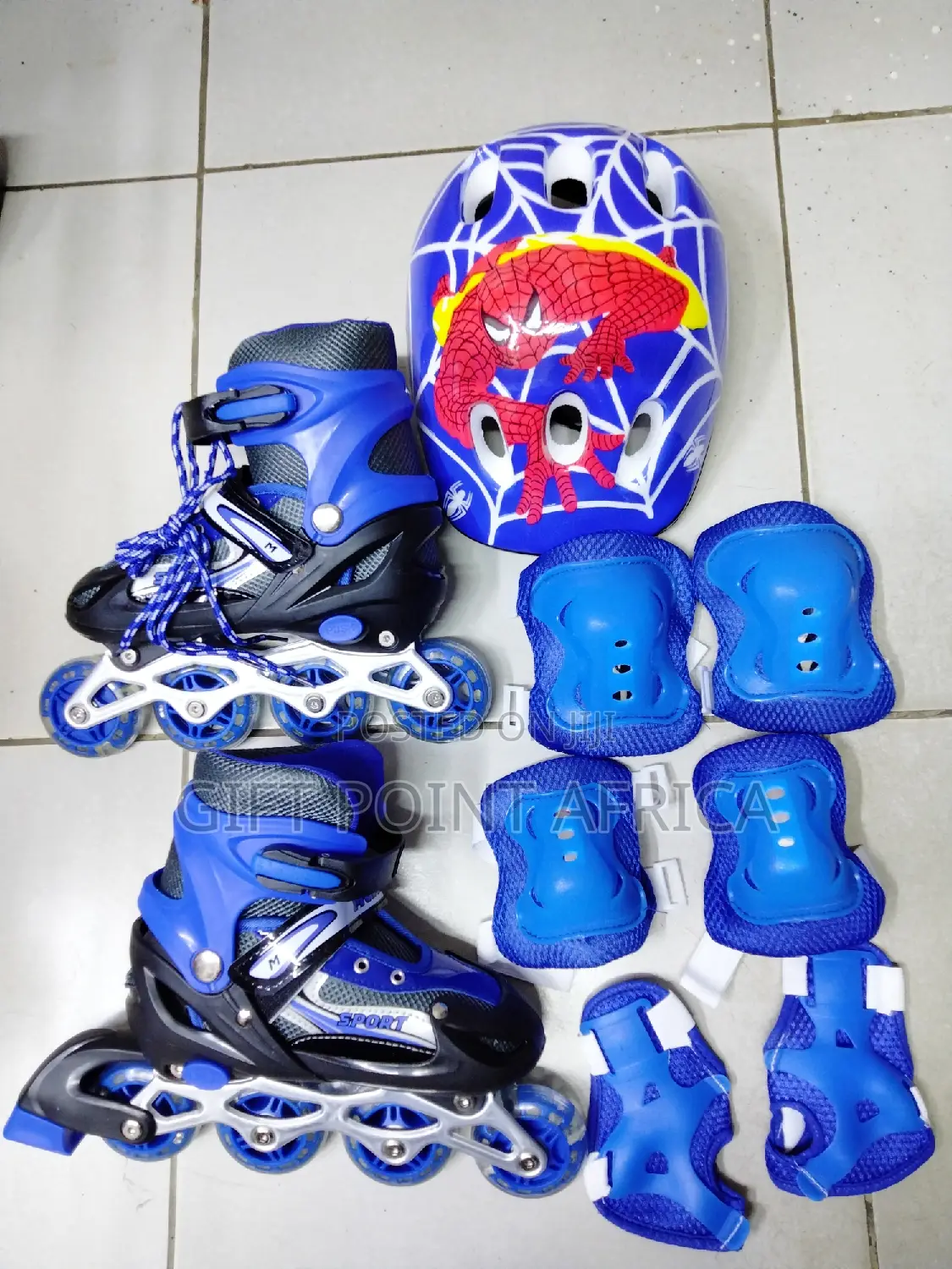 Blue Full Set Roller Skates for Kids