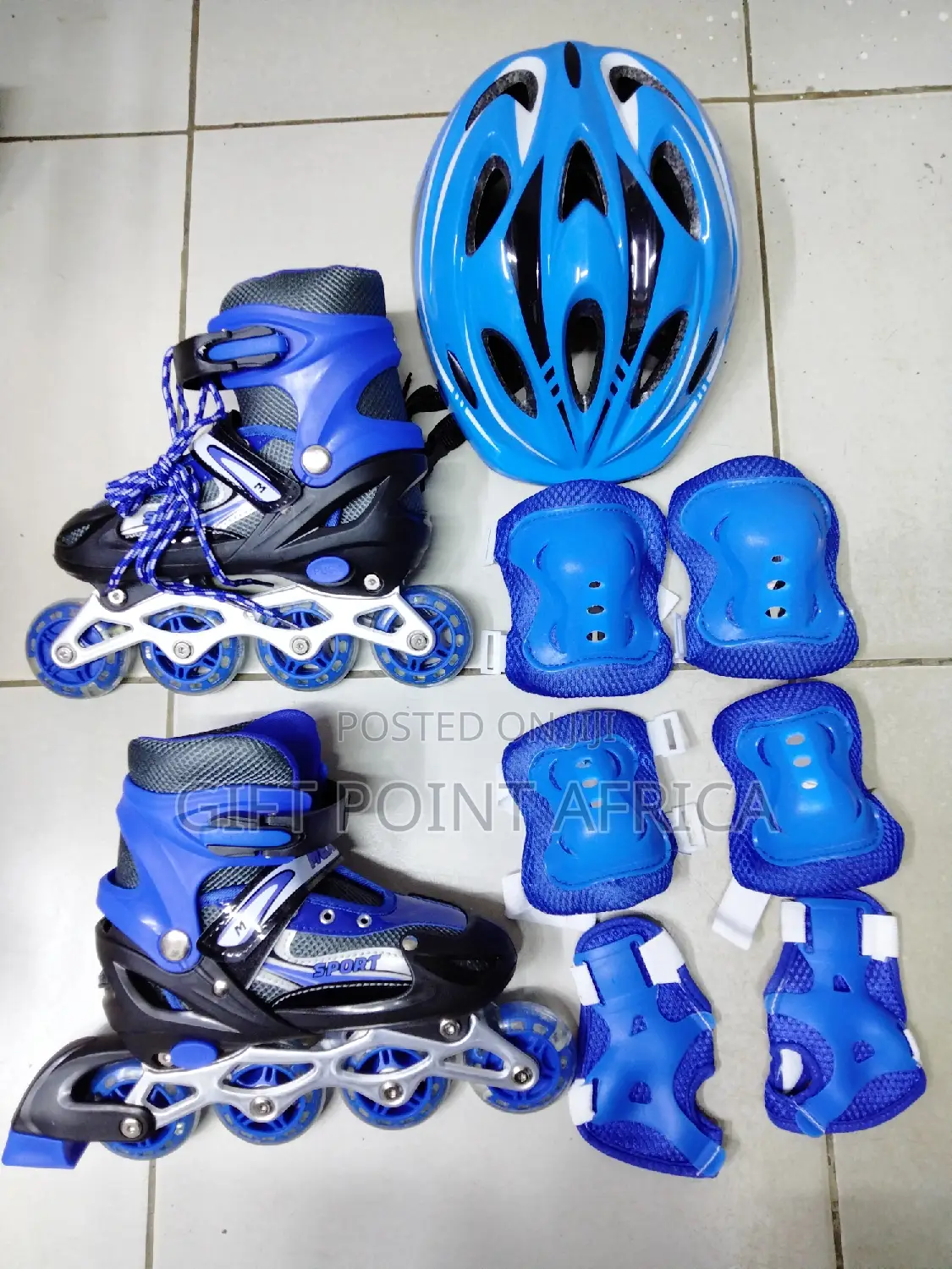 Full Set Roller Skates With Hard Helmets for Kids