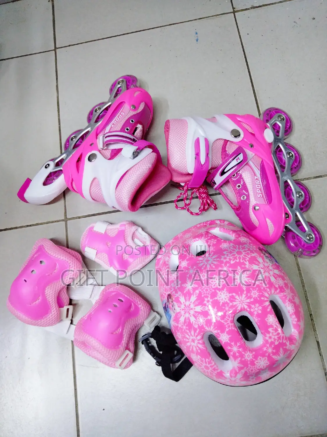 Pink Full Set Roller Skates for Kids