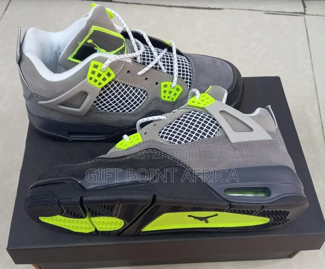 Air Jordan 4 Neon Sneakers