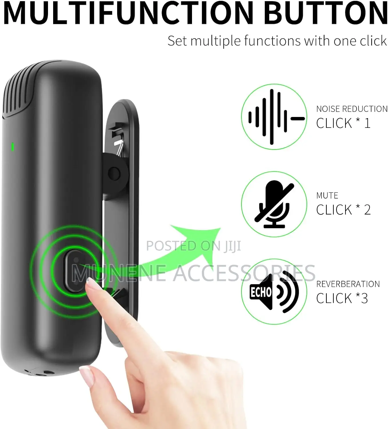 2mic USB TYPE C Wireless Lavalier Microphone Charging Case
