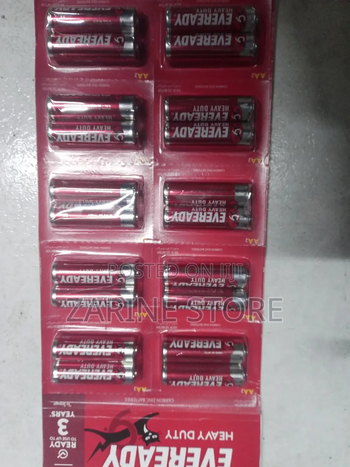 AA Batteries Eveready Heavy Duty