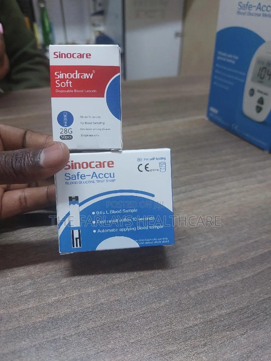 Blood Glucose Test Strips+Lancets -SINOCARE
