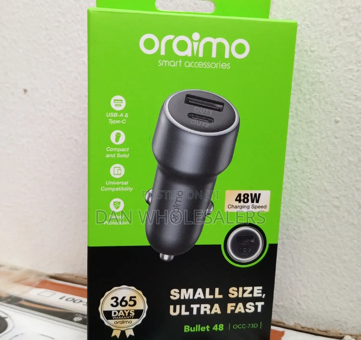 Oraimo Car Charger New With 48w Speed Charging