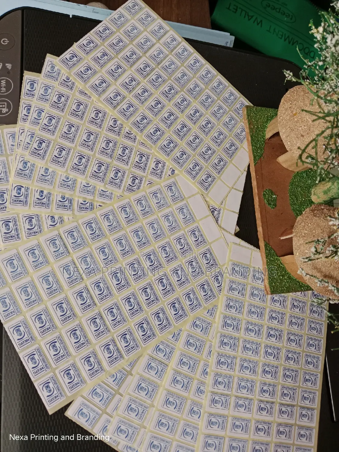 Approved Standard Kebs Self Adhesive Stickers