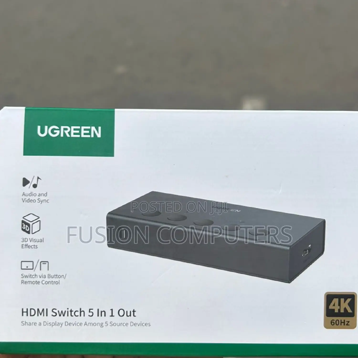 UGREEN HDMI Switch 5-in 1-Out – CM568