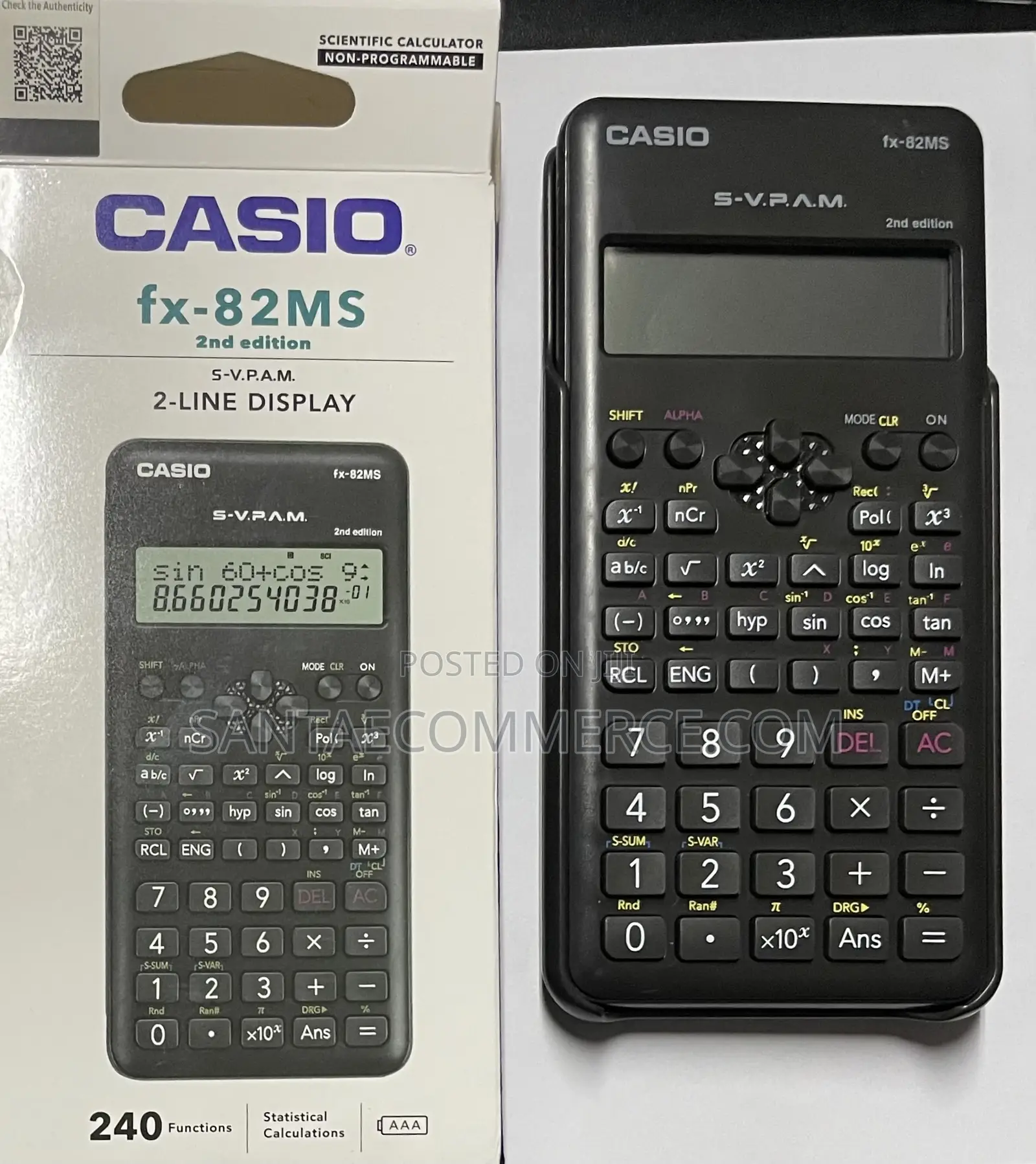 Casio Fx 82ms 2nd Edition Scientific Calculator