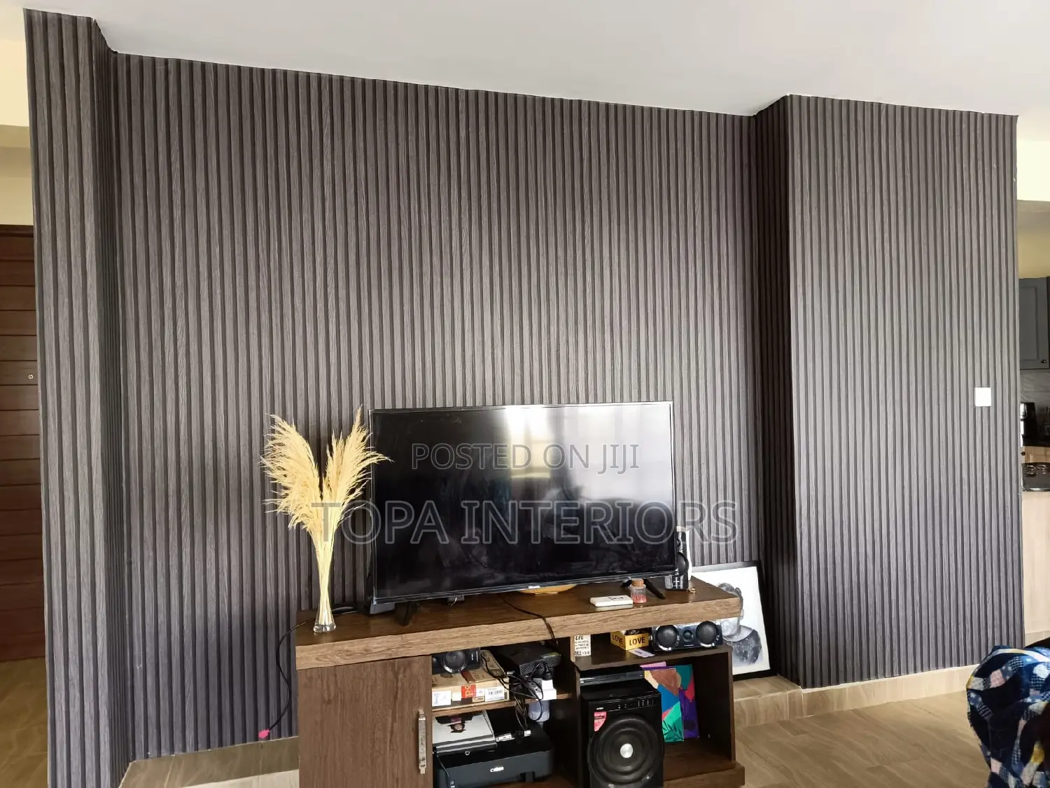 Grey Fluted Wall Panels for All Wall Decorations