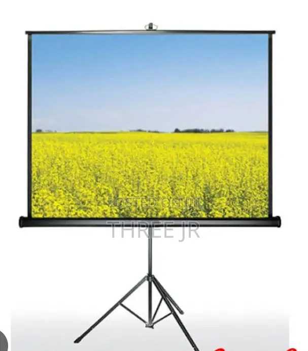 Easy to Set Up Tripod Projection Screen. Portable Type