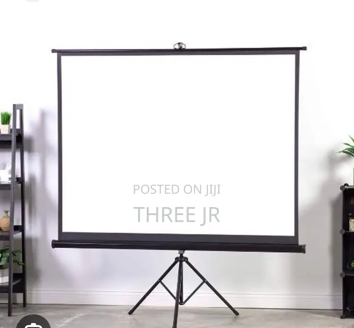 Easy to Set Up Tripod Projection Screen. Portable Type