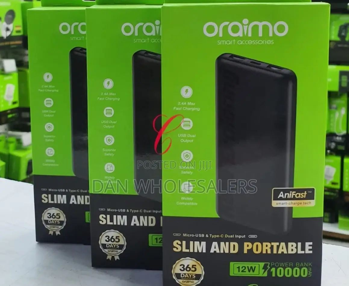 Oraimo Toast 10 Flash 10,000mah P118D Powerbox