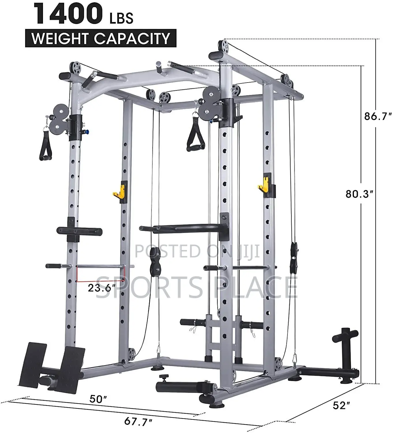 Multifunction Power Cage With Cable Cross Over