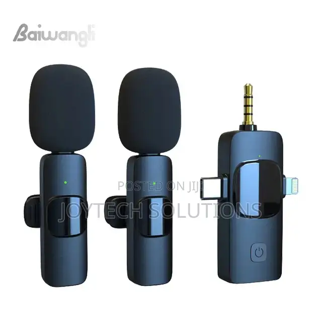 Noise Reduction Lavalier Lapel 3 in 1 Microphone Wireles