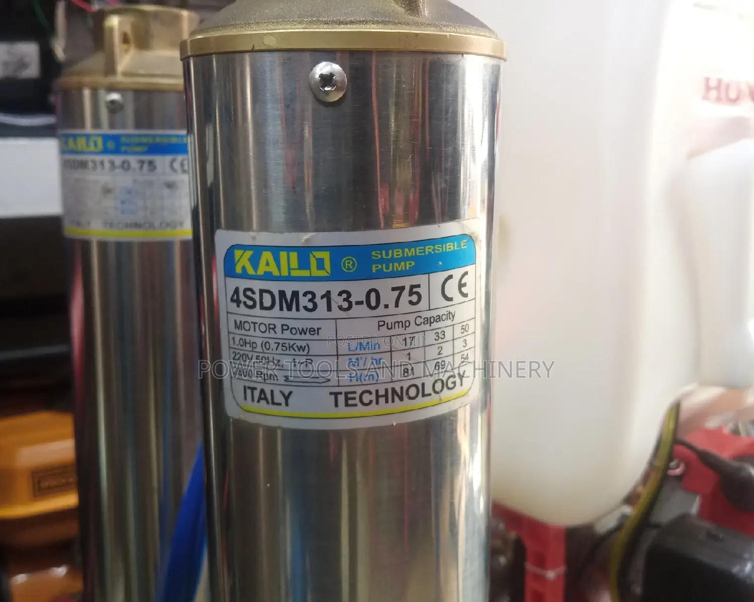 Stainless Steel 1.0hp Kailo Submersible Water Pump
