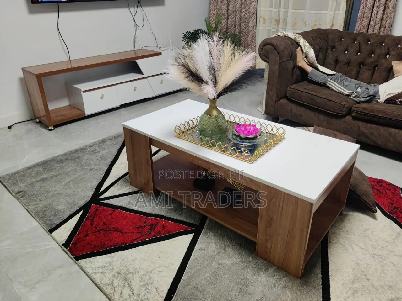 Coffee Table With Natural Board