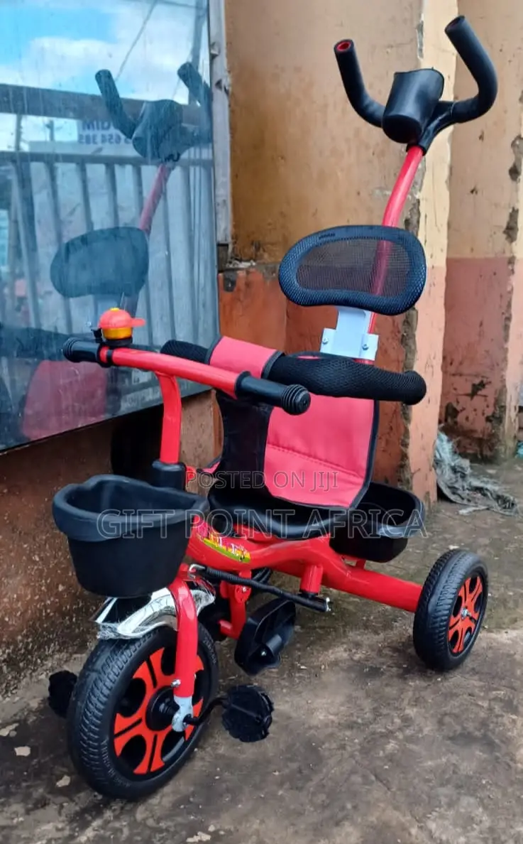 Push Handle Kids Three Wheels Tricycle