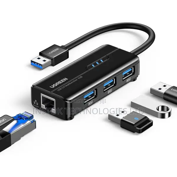 UGREEN USB 3.0 Hub Ethernet Adapter With 3 Port USB 3.0