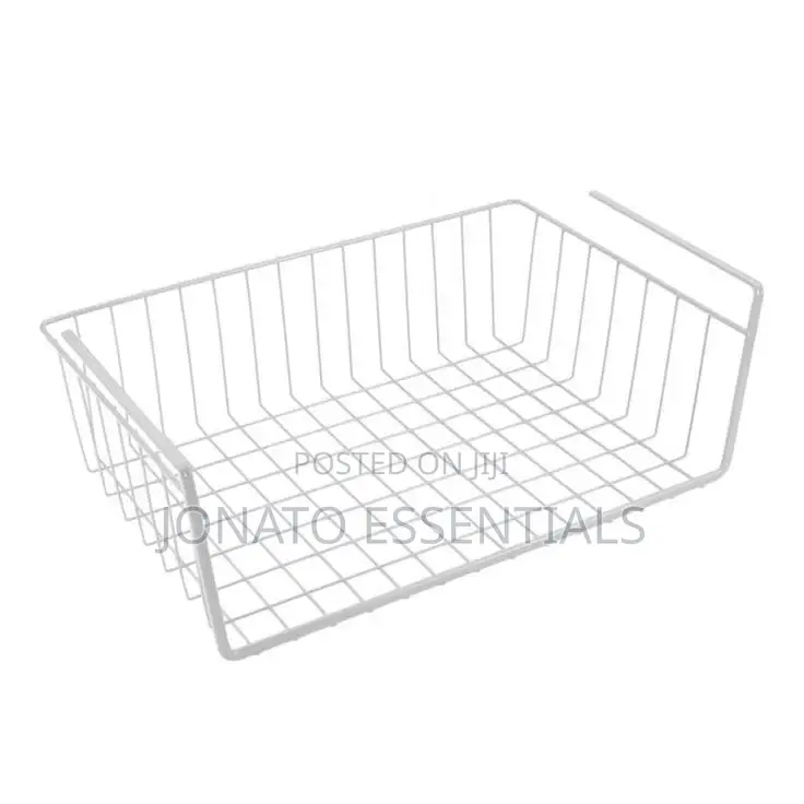 Under Shelf Storage Basket Metal Hanging Rack Desk Drawer Organizer