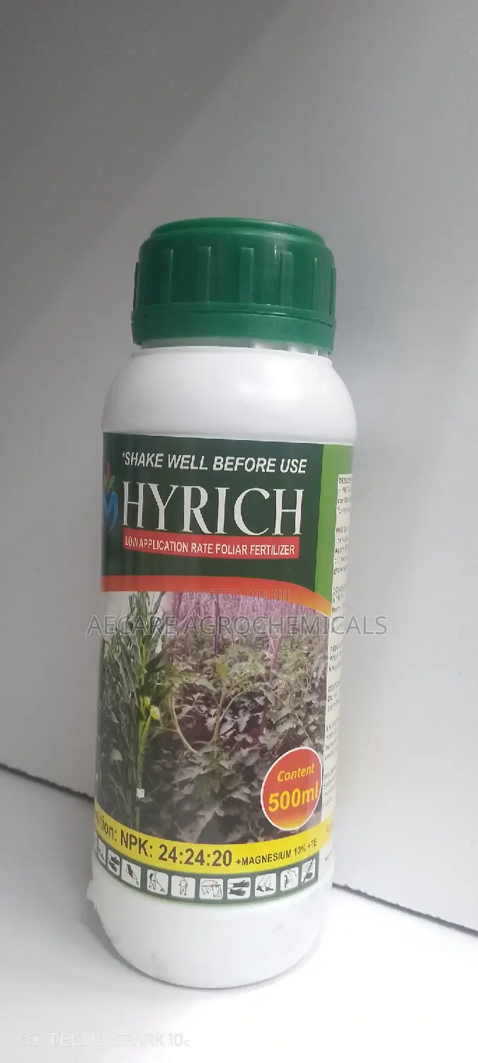 Hyrich Foliar Fertilizer NPK 24:24:24 + Te 500 ML