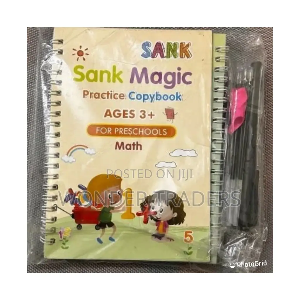 Sank Magic Practice Copybook Set of 4 Books With Pen
