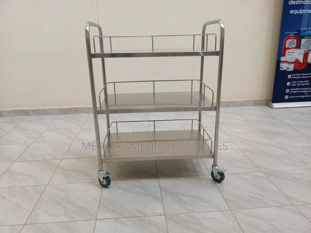 3 Shelves Procedure Trolley