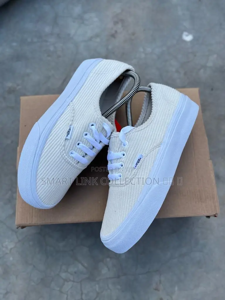 White Corduroy Vans