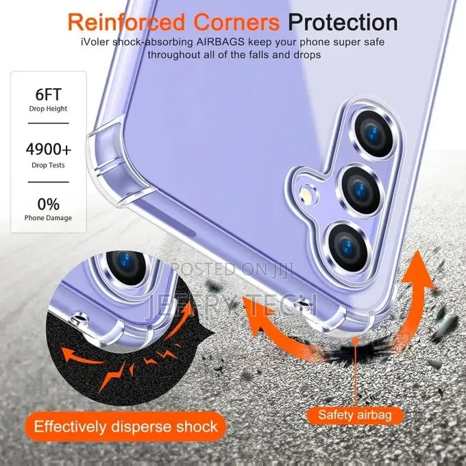 S-Softline Back Cover for Samsung Galaxy A54 5G, Transparent