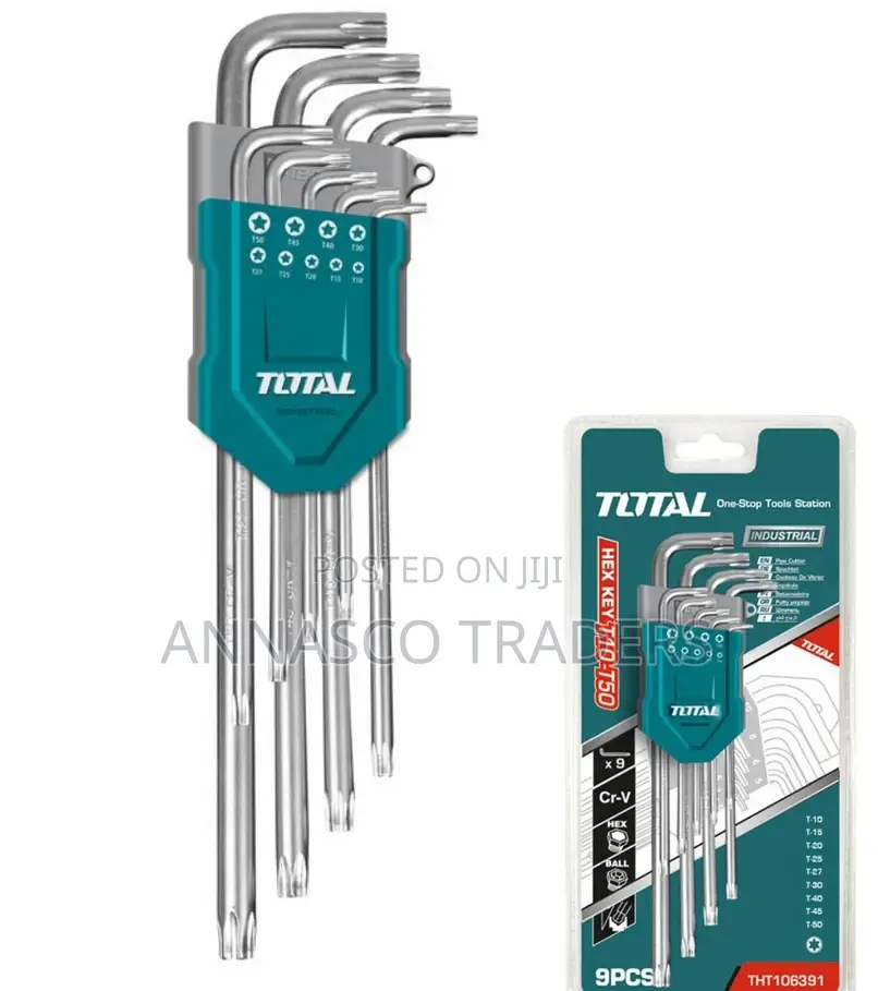 TOTAL THT106392 QUALITY 9pcs Torx Key Set