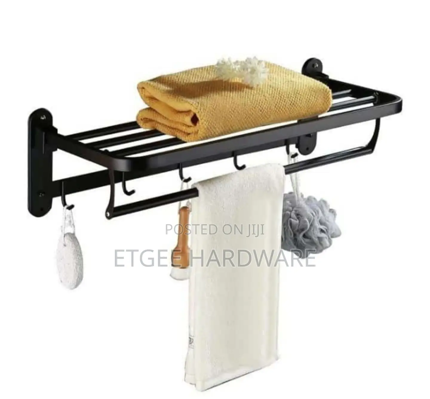 Black Towel Rack