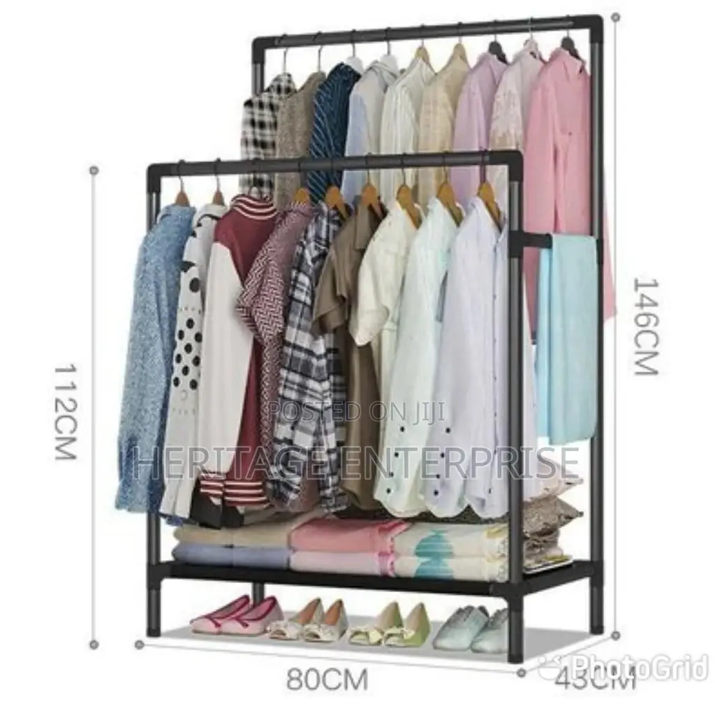 Clothing Rack Double Pole,